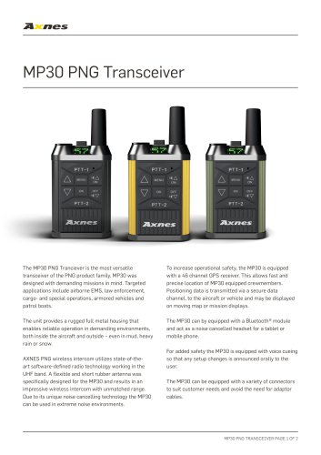 MP30 PNG Transceiver