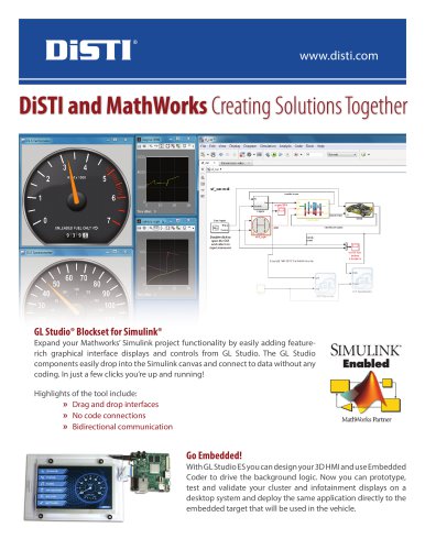 GL Studio Blockset for Simulink