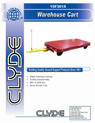 Model 15F3015 Warehouse Cart