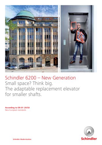 Schindler 6200 – New Generation