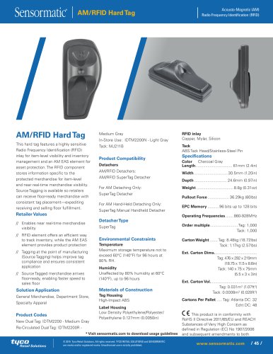 AM/RFID Hard Tag