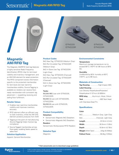 Magnetic AM/RFID Tag