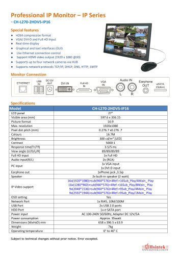 CH-L270-2HDVS-IP16