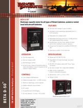 Discharge capacity tester for all types of Nickel Cadmium, sealed or vented Lead Acid aircraft batteries