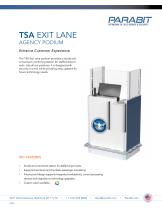 TSA EXIT LANE AGENCY PODIUM
