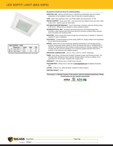 LED SOFFIT LIGHT (BAS XSPS)