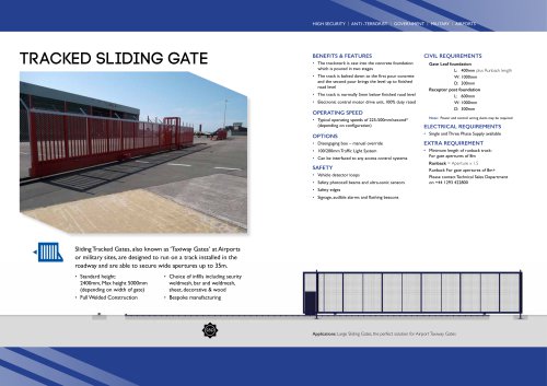 Tracked Sliding Gate