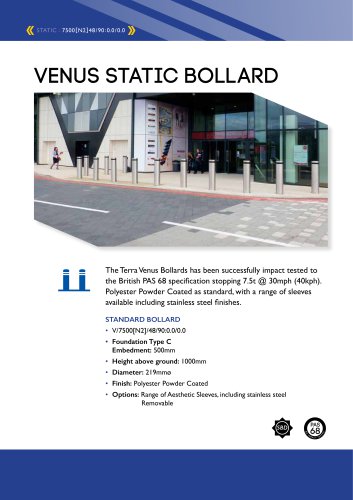 Venus Static Bollard