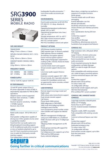 SRG 3900 SERIES