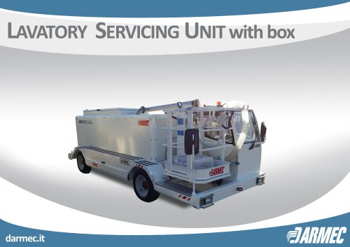 LAVATORY SERVICING UNIT WITH BOX