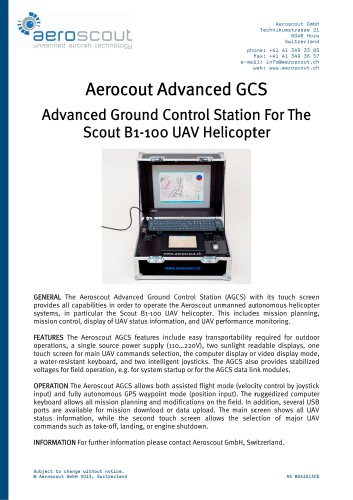 Advanced Aeroscout GCS