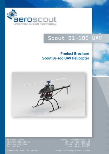 Scout B1-100 UAV Helicopter