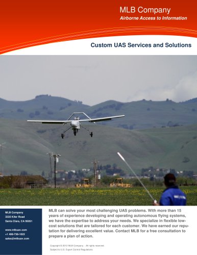 Custom UAS Services and Solutions