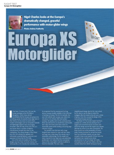 Europa XS Motorglider