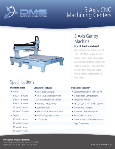 3 Axis Gantry Machine