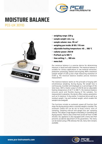 PCE-UX 3011D