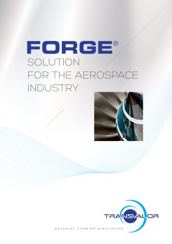 FORGE® SOLUTION FOR THE AEROSPACE INDUSTRY