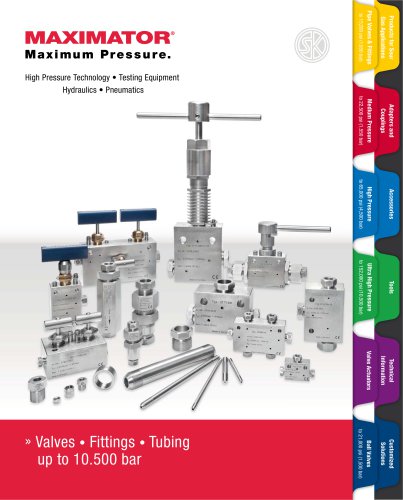 MAXIMATOR Valves Fittings Tubing