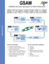 GSAM GENESIS Structural Optimization for ANSYS Mechanical