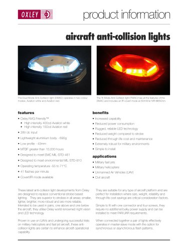 Aircraft anti-collision lights