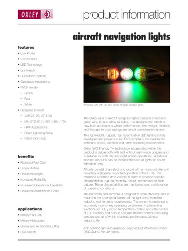 Aircraft navigation lights