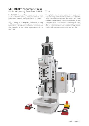 SCHMIDT® PneumaticPress