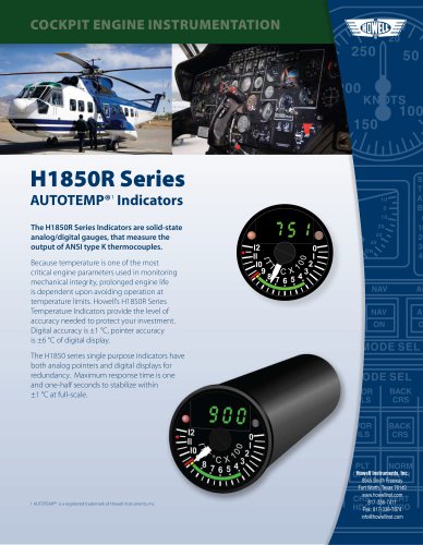 H1850R Series AUTOTEMP®  Indicators