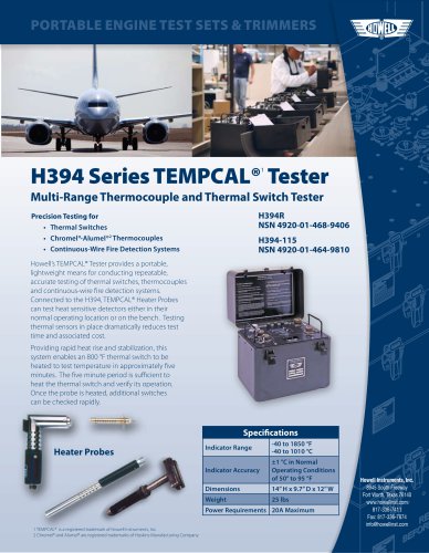 H394 Tempcal Tester