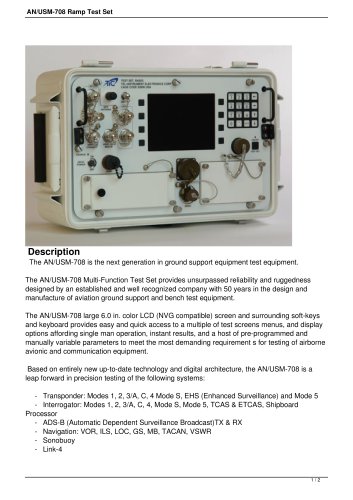 AN/USM-708 RAMP TEST SET