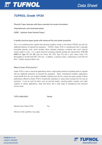 TUFNOL Grade 1P/24