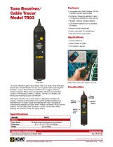 Tone Receiver/ Cable Tracer Model TR03