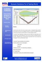 Torsion software for rotating machinery