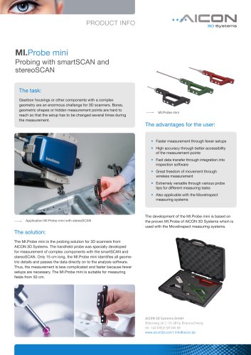 Probing with smartSCAN and  stereoSCAN