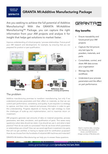 GRANTA MI:Additive Manufacturing Package