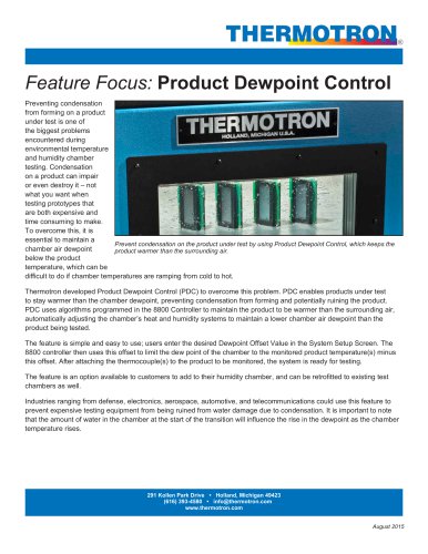 Product Dewpoint Control