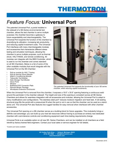 Universal Port - SE-Series