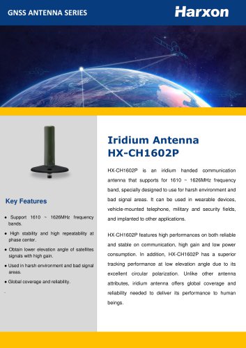 Iridium Antenna HX-CH1602P