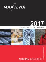 PRODUCT/SERVICE CATALOG 2017