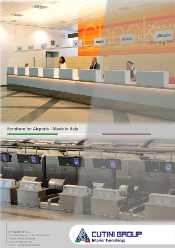 Forniture for Airports - Made in Italy