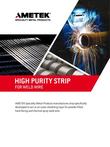 Strip for Weld Wire Brochure