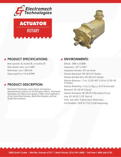 ACTUATOR ROTARY
