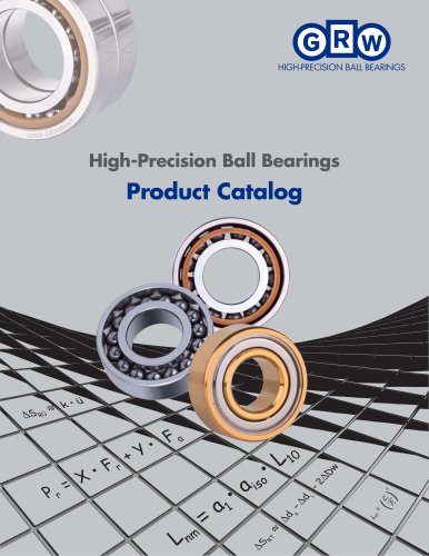 High-Precision Ball Bearings Product Catalog