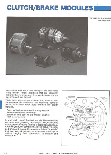 Clutch / Brake Modules Overview