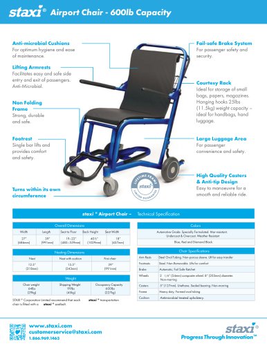 Airport Chair - 600lb Capacity