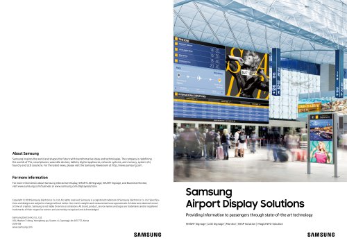 Samsung Airport Display Solutions