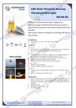 LED Solar Powered Runway Threshold End Light