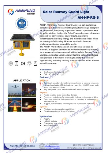 Solar Runway Guard Light