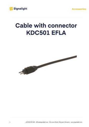 Cable with connector KDC501 EFLA