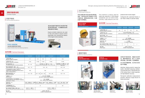 JP Balancing Machine for Turbofan Engine Turbine Disc Rotor