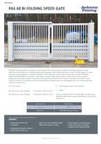 PAS 68 BI FOLDING SPEED GATE